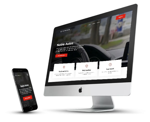 Noble Autos website